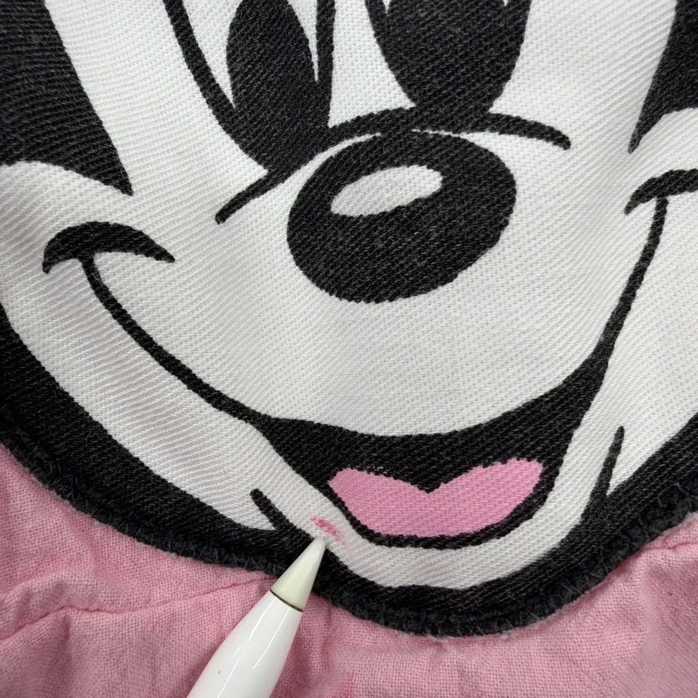 VTG Pink Disney Minnie Mouse Dress Girls Youth 6 USA 80s 90s Micky And Friends - Picture 5 of 12